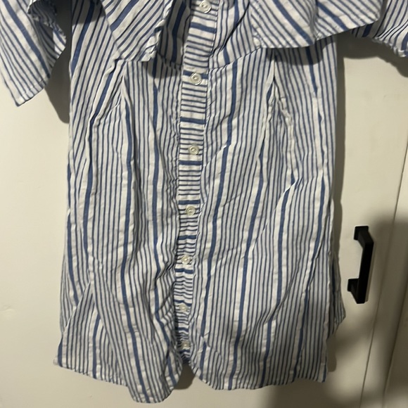 Blue Striped Sun Dress - Picture 3 of 4
